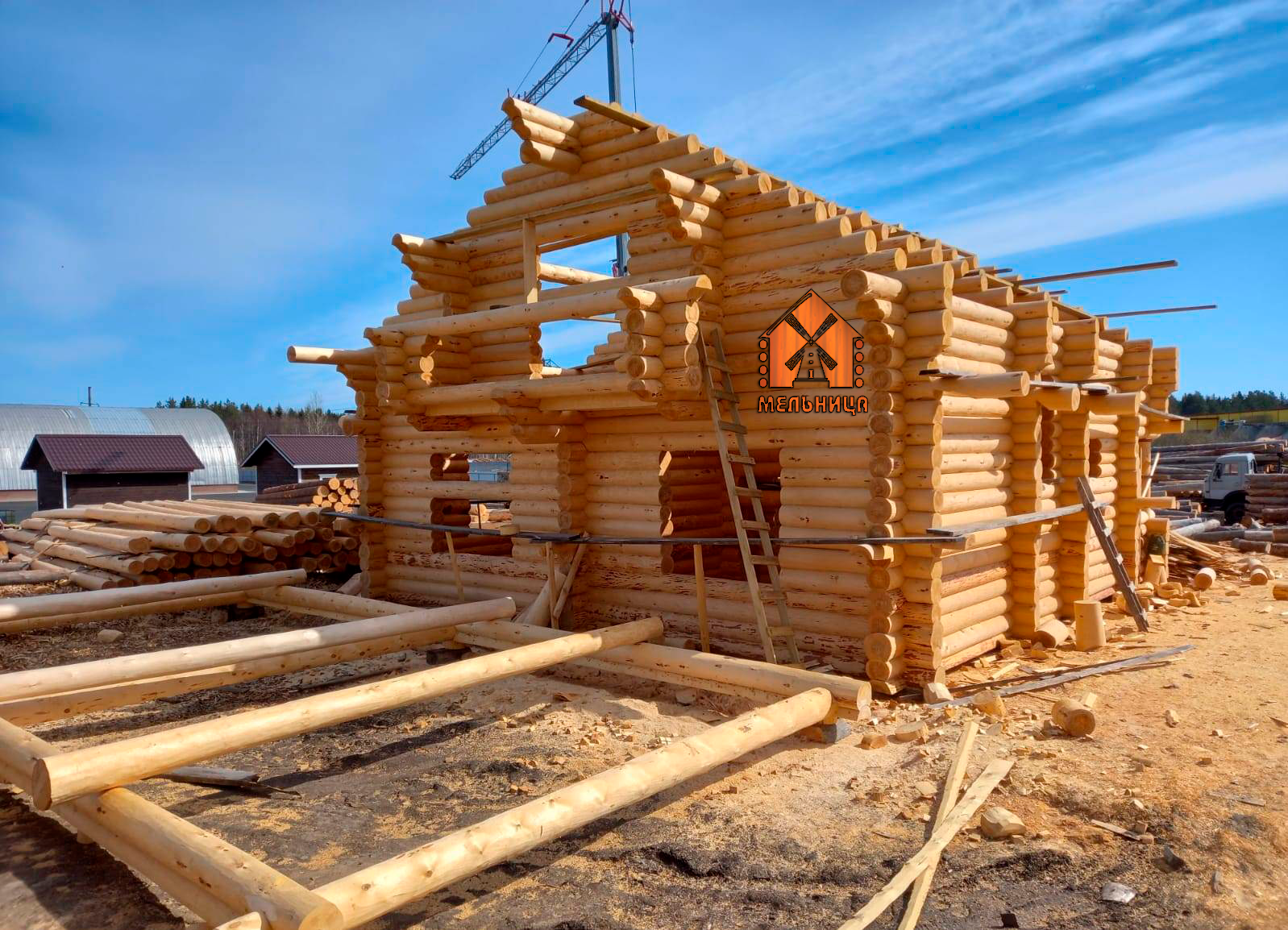 Log cabins from Karelian pine